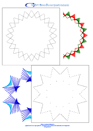 Verwonderend GoosArt Borduurpatronen voor kaartborduren, card embroidery, card JA-42