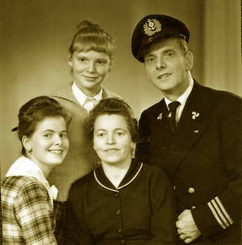 Louis, Pauline, Heidemarie en Christel