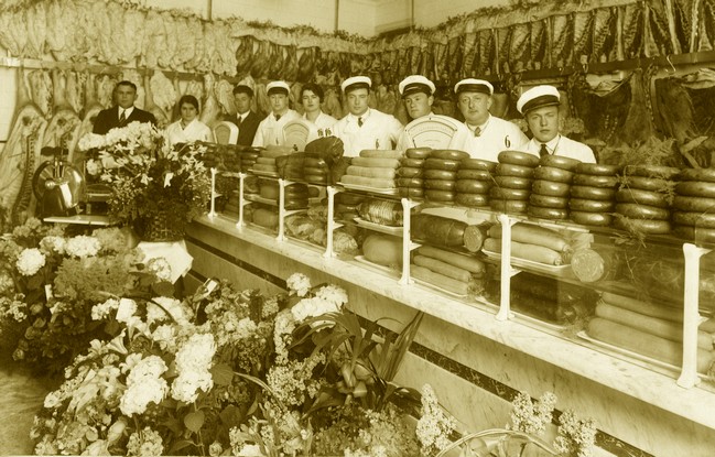 Interieur van de slagerij